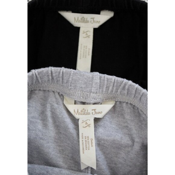 Lot of 2 MATILDA JANE Girl's Big Ruffles Pants Black & Gray, Size 4 REPAIR - Picture 8 of 12